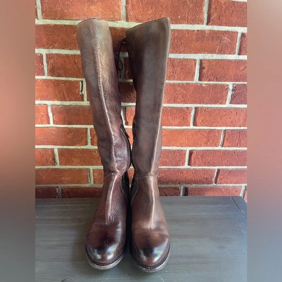 Bed Stu Manchester II Tall Lace Up Riding Leather Boot - Picture 2 of 9